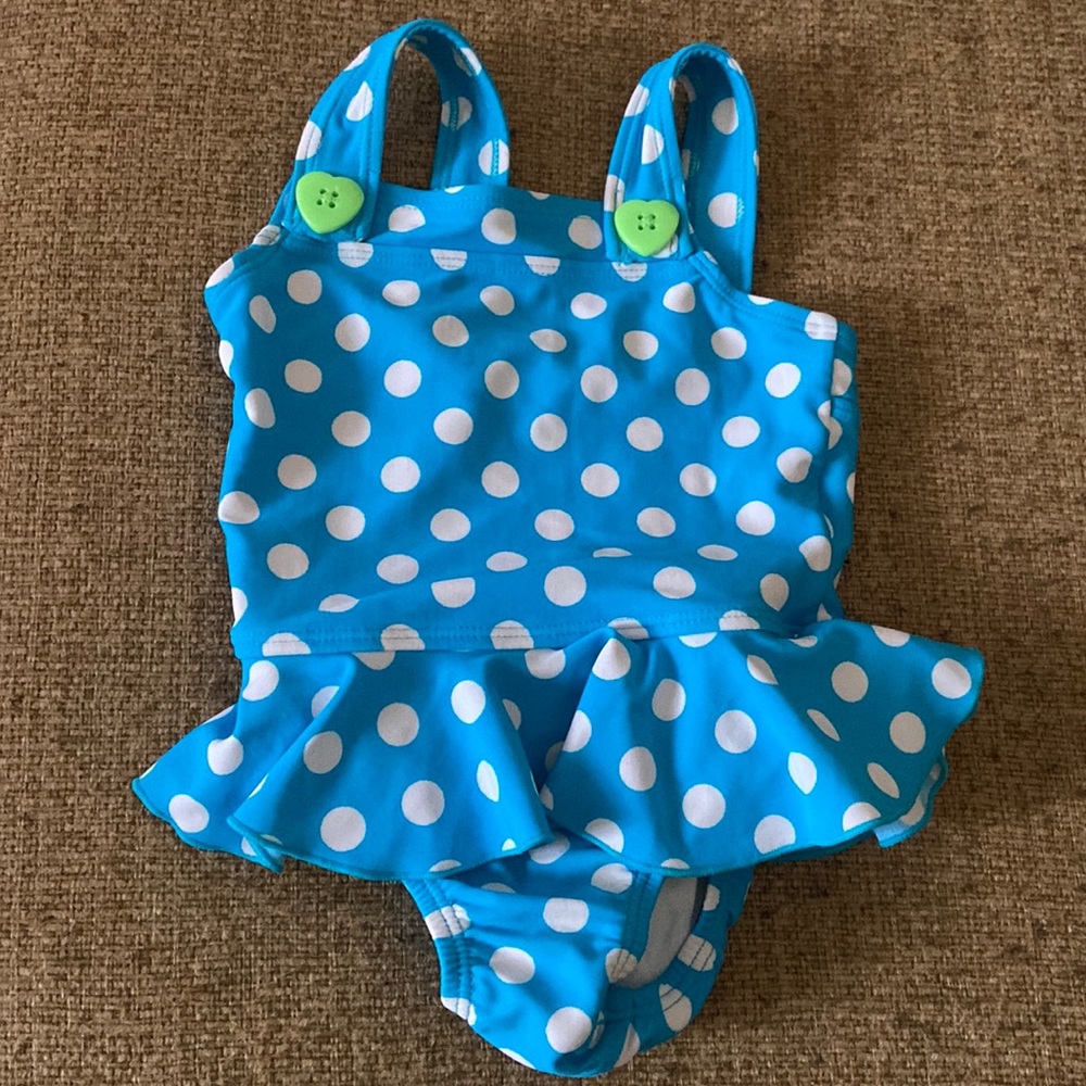 Blue baby one piece bathing suit